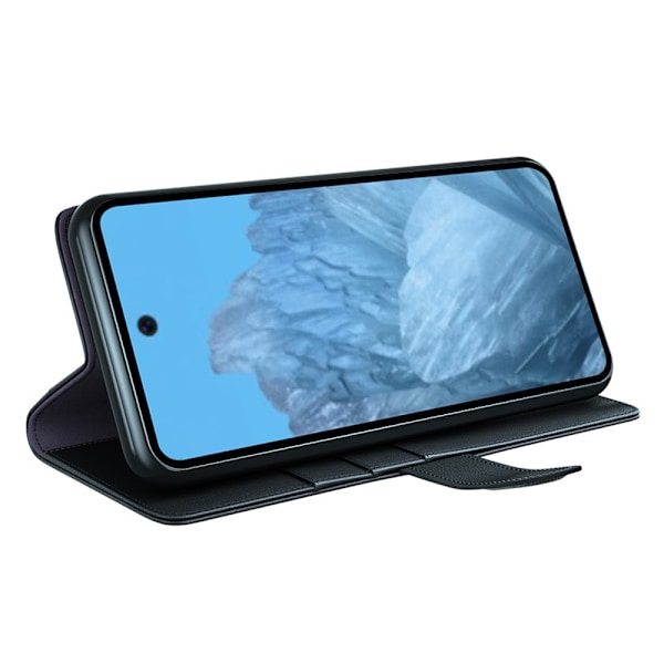 Ægte Læderetui Google Pixel 9 Pro Sort