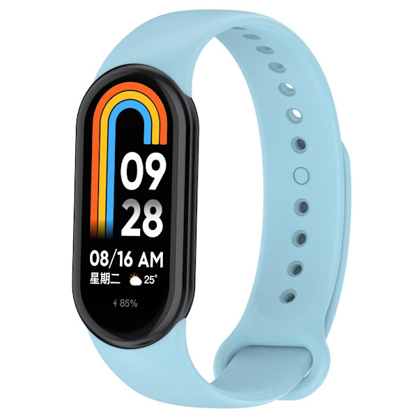 Silikonerem Xiaomi Smart Band 8 Lyseblå