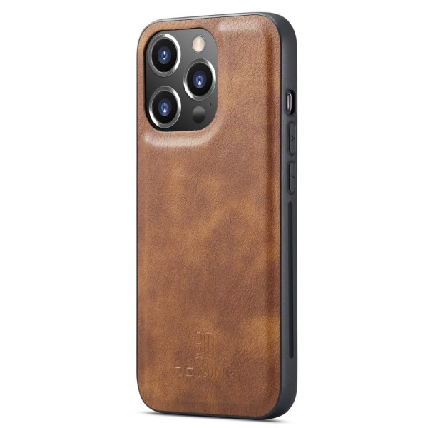 DG.MING 2-in-1 Magnet Wallet iPhone 14 Pro Cognac