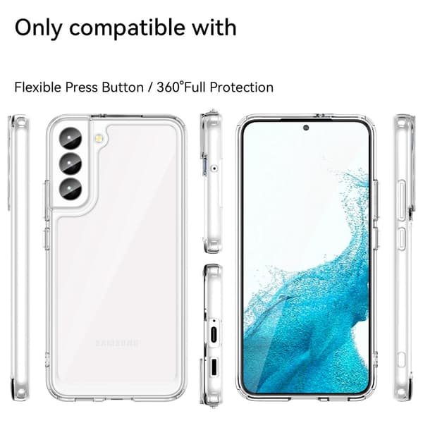 Hybrid Edge Case Samsung Galaxy S23 Transparent