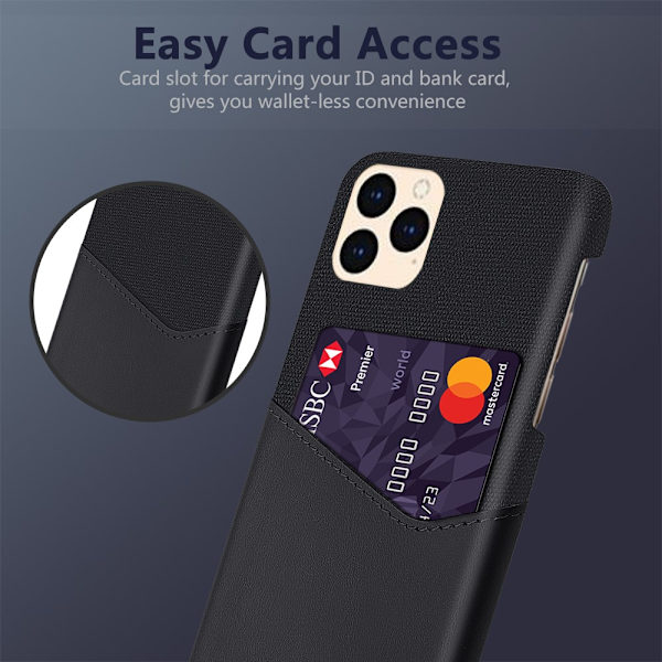 Hybrid Cover Med Kortlomme iPhone 12 Pro Max Sort