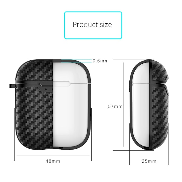 Carbon Case Apple AirPods Black