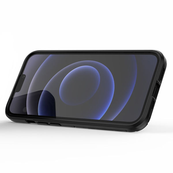 Hybridskal Fingerring iPhone 13 Pro Sort