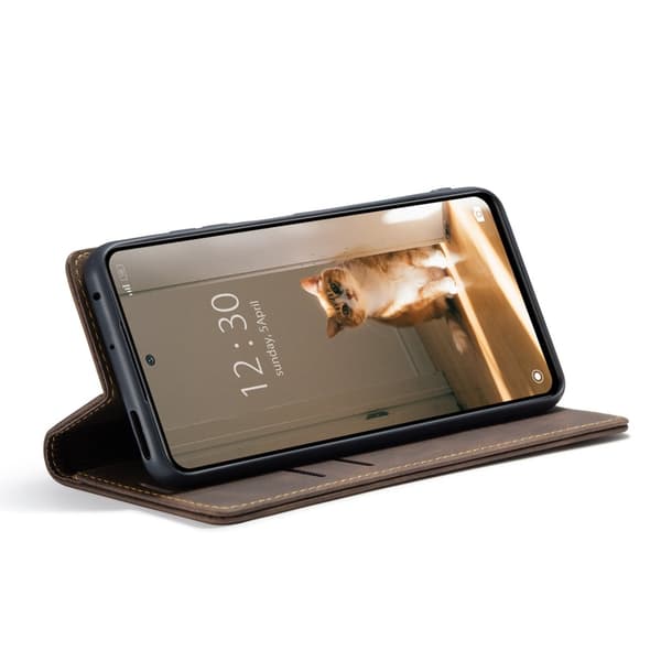 CaseMe Slim Pungetui Xiaomi 12 Brun