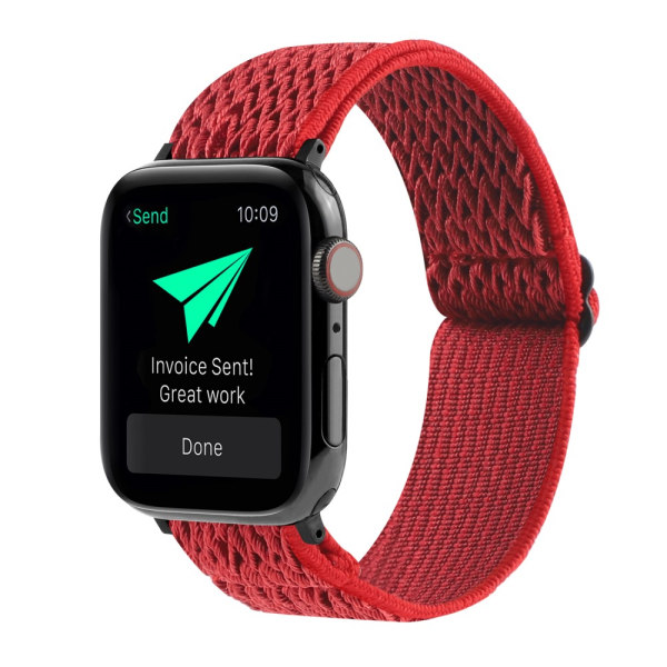 Vävd Nylonarmband Apple Watch Ultra 2 49mm Röd