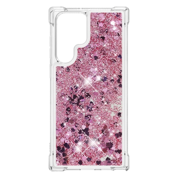 Glitter Bling TPU Case Samsung Galaxy S22 Ultra Roséguld
