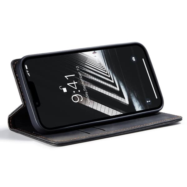 CaseMe Slim Plånboksfodral iPhone 14 Plus Svart