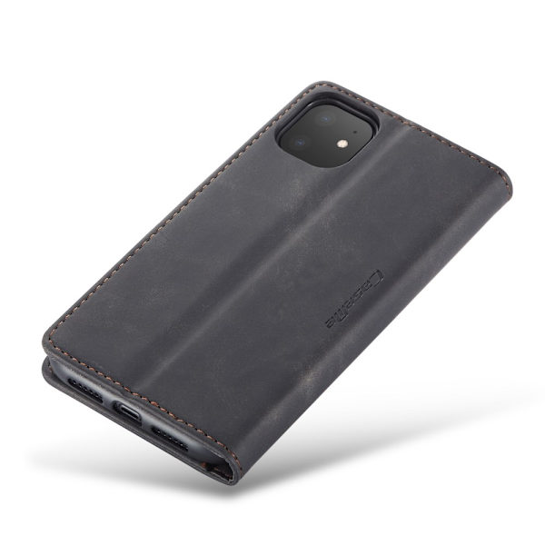 CaseMe Retro Pungetui iPhone 11 Sort