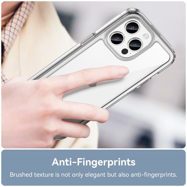 Hybrid Edge Skal iPhone 15 Pro Transparent