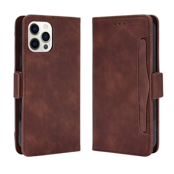 Multi Slot Pung Etui iPhone 13 Mini Brun