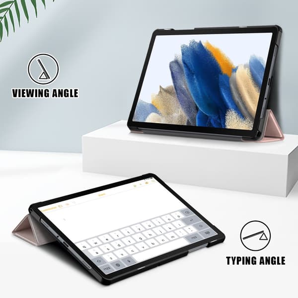 Samsung Galaxy Tab A9 Plus Etui Tri-fold Roséguld
