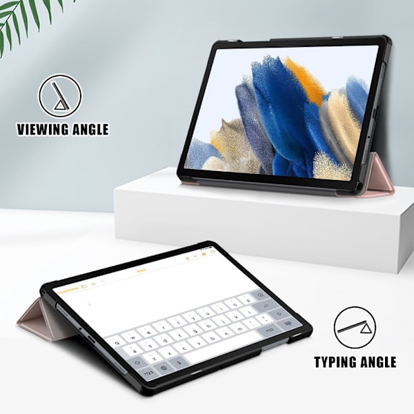 Samsung Galaxy Tab A9 Plus -kotelo Tri-fold -ruusukulta