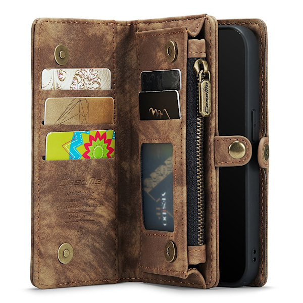 CaseMe Lompakkokotelo Multi-Slot iPhone 11 Pro Ruskea