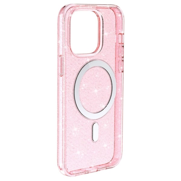 Glitter MagSafe Skal iPhone 14 Pro Max Transparent Rosa