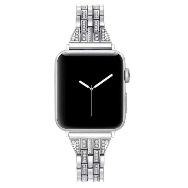 Slim Bling Armband Apple Watch 41mm Series 9 Silver