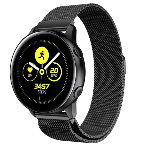 Milanese Loop Armband Samsung Galaxy Watch Active Svart