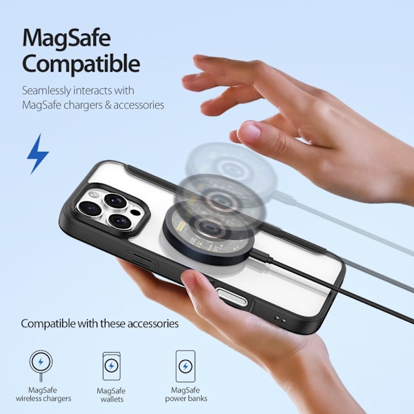 Dux Ducis Skin X Pro Fodral MagSafe iPhone 16 Pro Max Svart