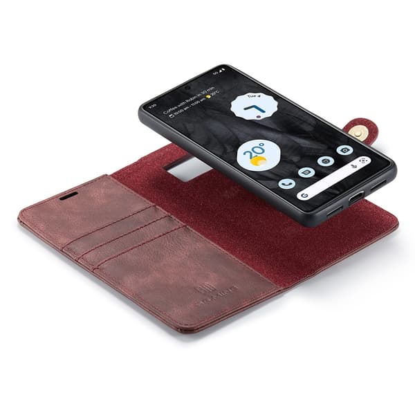 DG.MING 2-i-1 Magnetiskt Plånboksfodral Google Pixel 8 Pro Röd