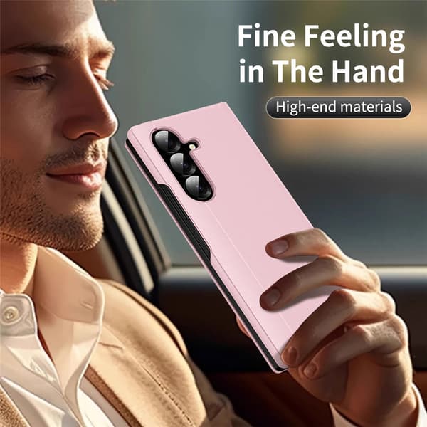 Läderfodral Smart View Samsung Galaxy Z Fold 7 Rosa
