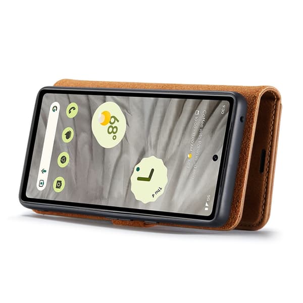 DG.MING 2-i-1 Magnetiskt Plånboksfodral Google Pixel 7a Cognac