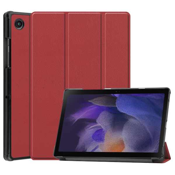Samsung Galaxy Tab A8 10.5 -kotelo, kolminkertainen, punainen