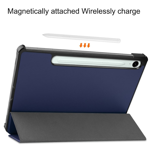 Samsung Galaxy Tab S10 FE Fodral Tri-fold Mörkblå