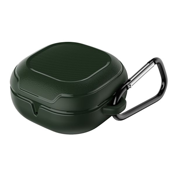 Stødsikkert Etui Med Karabinhake Galaxy Buds Live/Pro Grøn