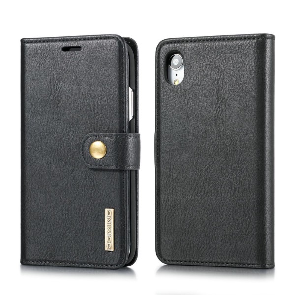 DG.MING 2-i-1 Magnet Pung iPhone XR Sort