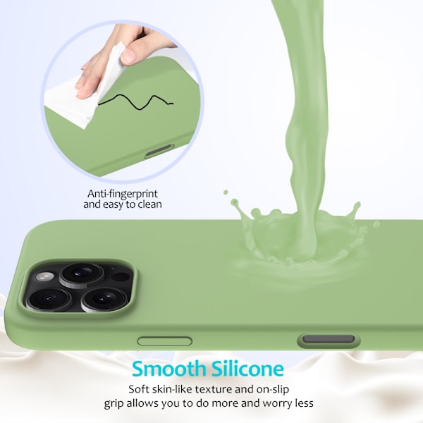 Silikonskal iPhone 16 Pro Grön