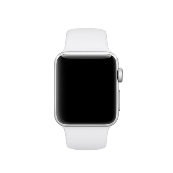 Silikonerem Apple Watch 42/44/45/49 mm Hvid