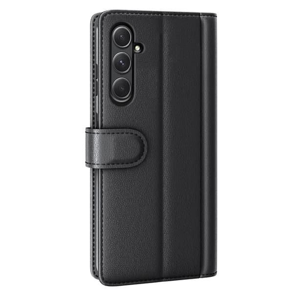 Äkta Läderfodral Samsung Galaxy A55 Svart