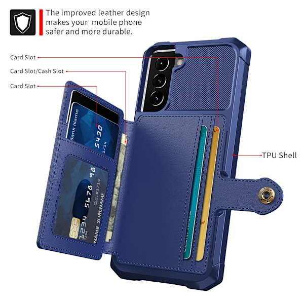 Multi-Slot Case Samsung Galaxy S22 Blå