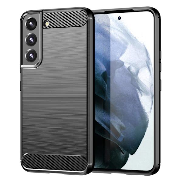 Carbon Shockproof TPU Cover Samsung Galaxy S23 Plus Sort