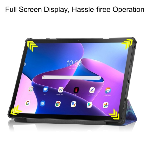 Lenovo Tab M10 Plus (3. generation) Etui Tri-fold Stjernehimmel