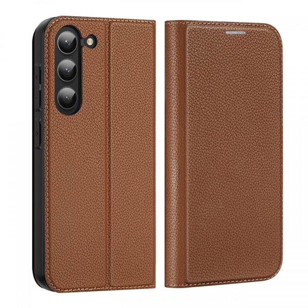 Dux Ducis Skin X2 Fodral Läder Samsung Galaxy S23 Brun