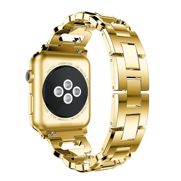 Rhinestone-metallrem för Apple Watch 38/40/41 mm Guld