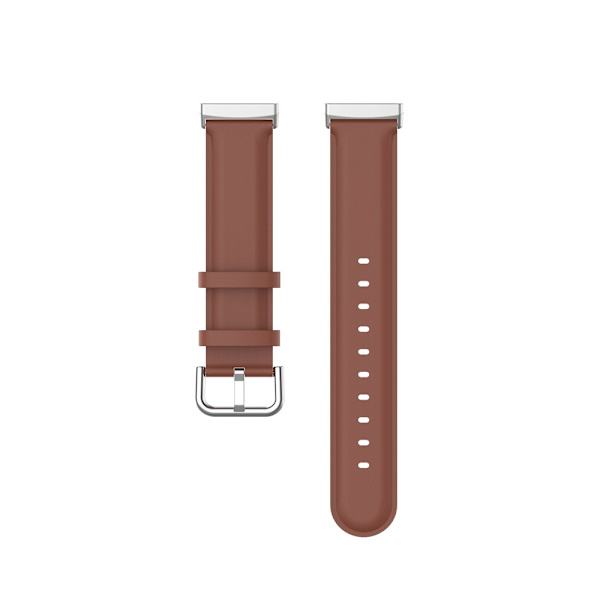 Ægte læderrem til Fitbit Versa 3/Sense Brun