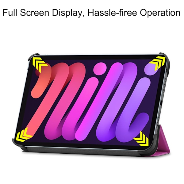 iPad Mini 7th Gen (2024) Fodral Tri-fold Lila