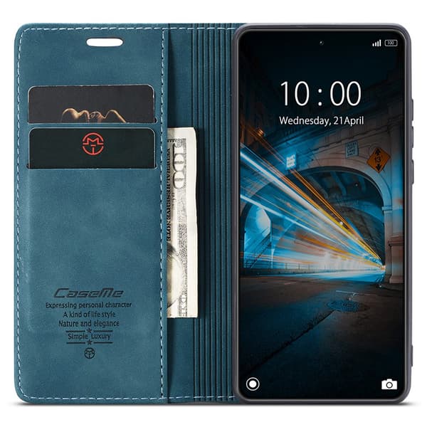 CaseMe Slim Pungetui Xiaomi 14 Blå
