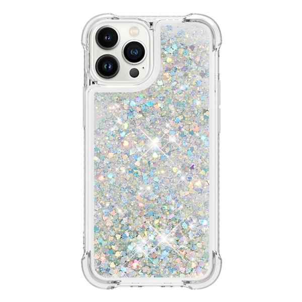 Glitter Bling TPU Case iPhone 15 Pro Max Silver