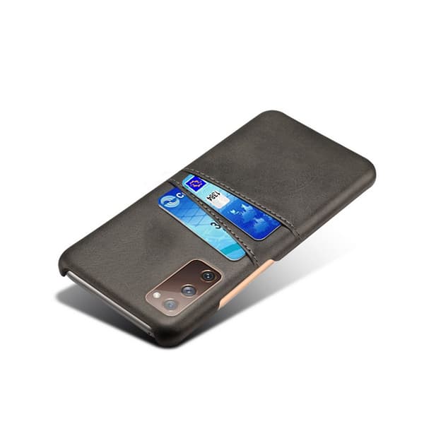 Nahkakuori korttipaikoilla Galaxy S20 FE Musta