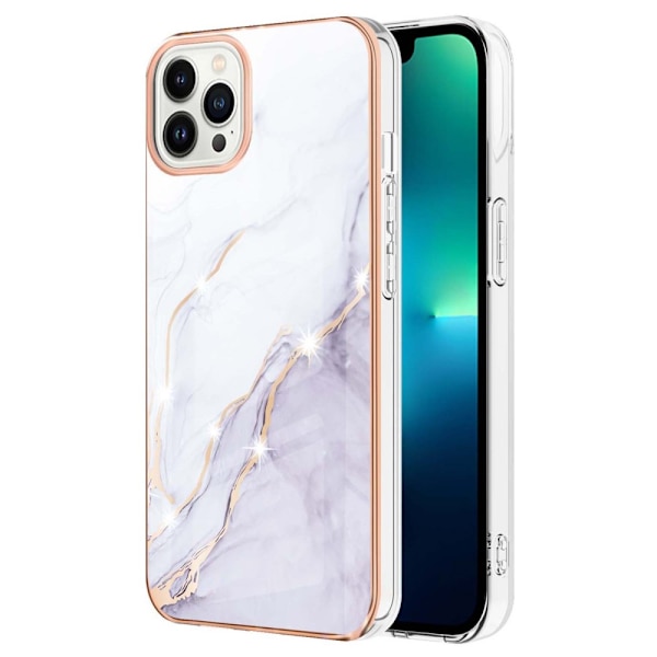 TPU Skal iPhone 15 Pro Vit Marmor