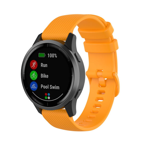 Silikone Rem Garmin Vivoactive 4/Venu 2 Orange
