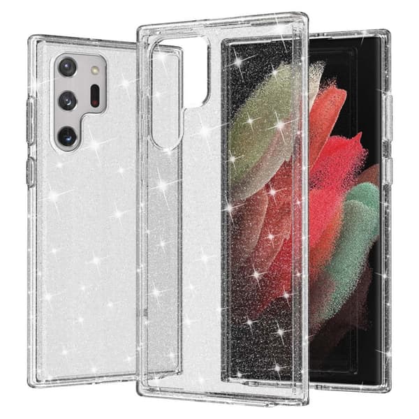 Samsung Galaxy S22 Ultra Cover Glitter Transparent