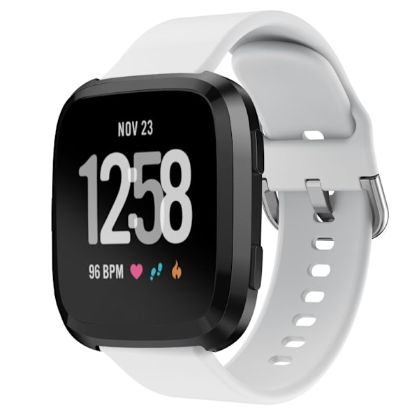 Fitbit Versa/Versa 2 -silikoniranneke, valkoinen