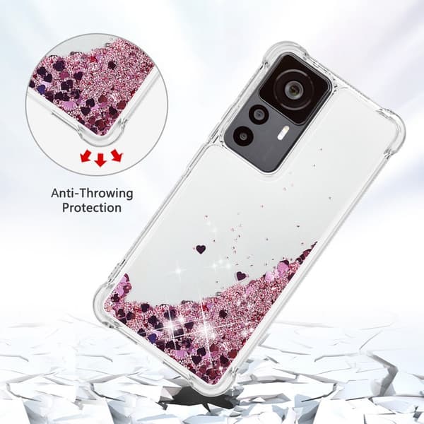 Glitter Bling TPU Case Xiaomi 12T Roséguld