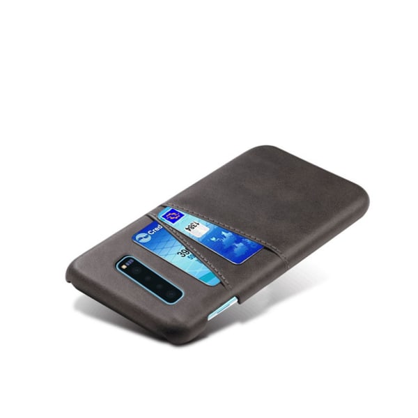 Nahkakotelo ja korttitasku Samsung Galaxy S10 Plus Black