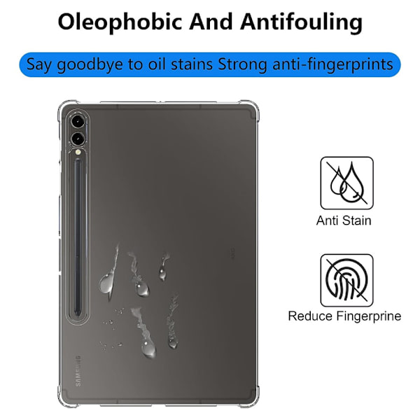 Samsung Galaxy Tab S9 Plus TPU läpinäkyvä kuori
