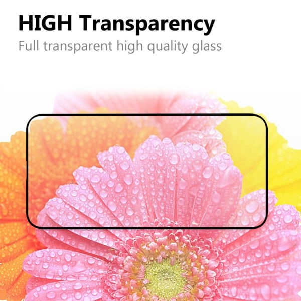 Fuld dækkende hærdet glas skærmbeskytter iPhone 13/13 Pro Sort