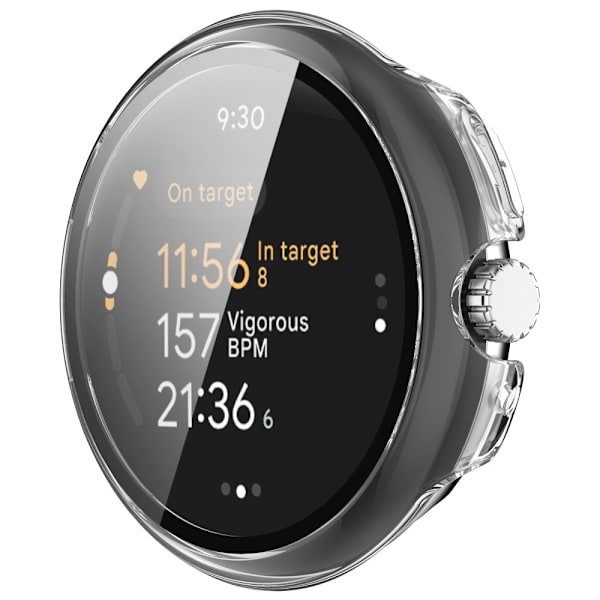 Skal Google Pixel Watch 3 XL 45mm Hårdplast + Glas Transparent